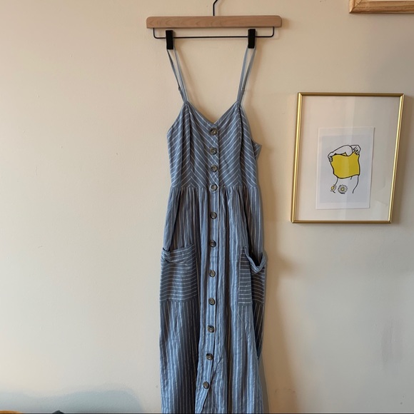 COPY - Japna Striped Chambray Dress - Picture 3 of 5